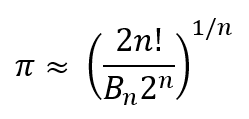 Pi in
                binary with bernoulli numbers